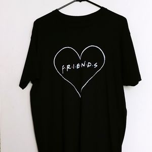 Friends Sitcom black graphic t